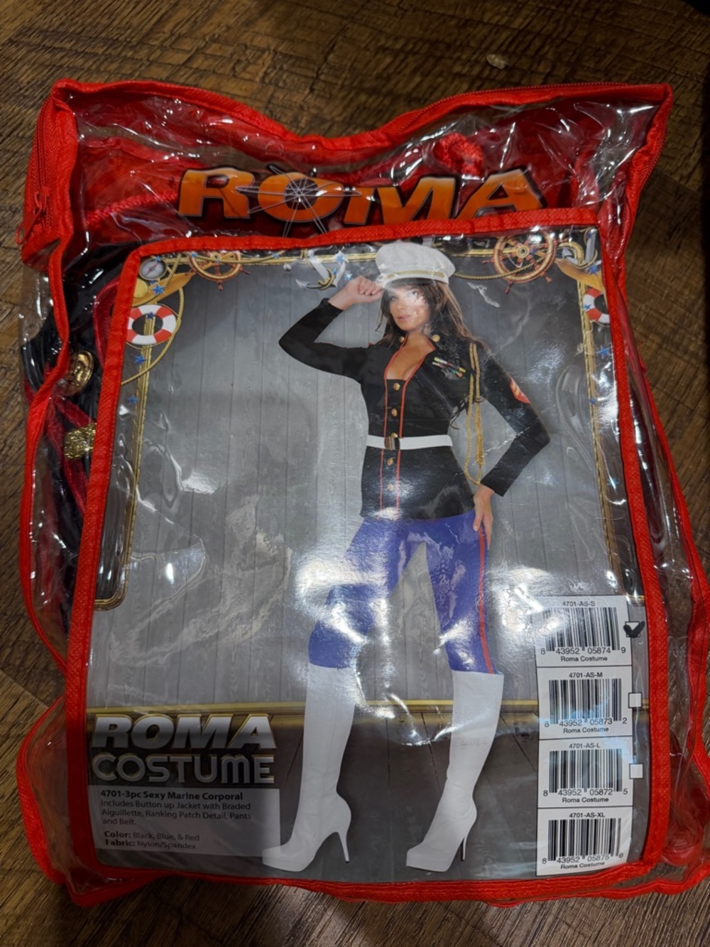 ROMA Sexy Marine Corporal Costume-Size S